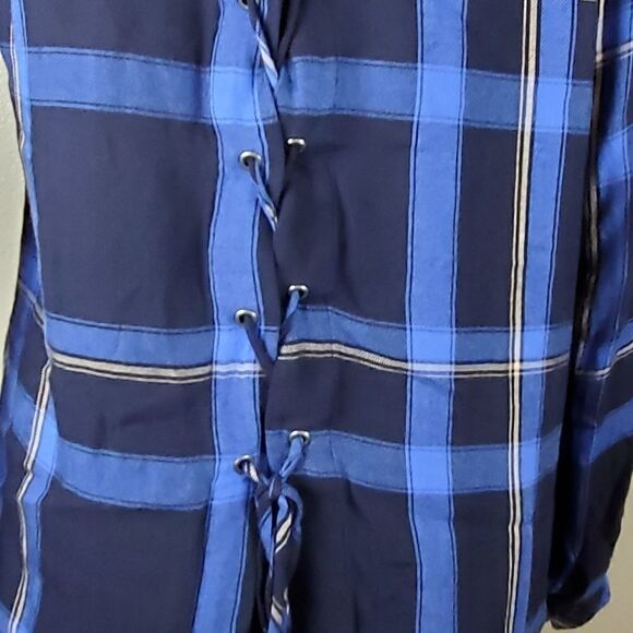 Cloth & Stone Blue Buffalo Check Top - Picture 5 of 5